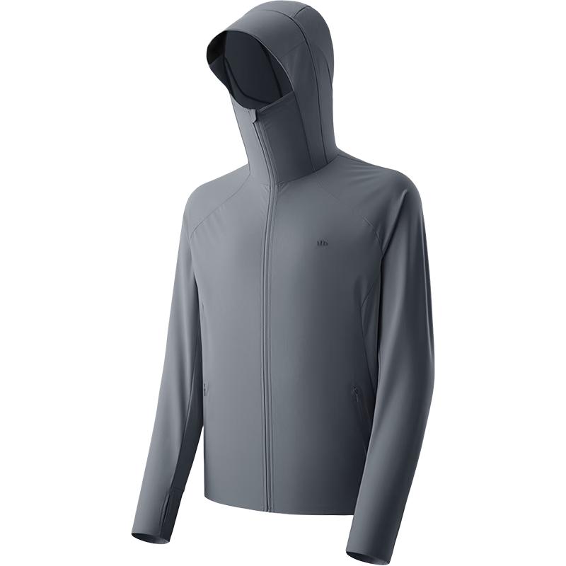 

beneunder Мужская куртка с капюшоном AL106 из ледяного шелка с защитой от солнца UPF100+ XXL