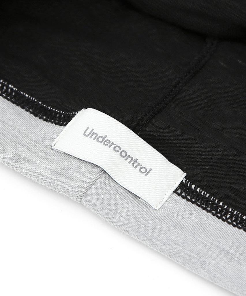Eondeokeonteulol Cool Two-Tone Color Block Cotton Long Loose Fit Hat Beanie / Layered Slub / Black