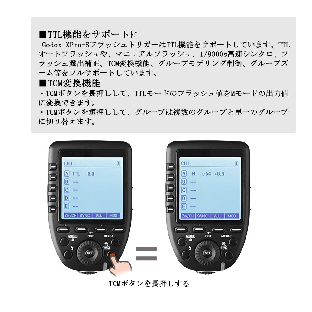 Compliance Mark Certified Genuine Godox Flash Trigger Wireless Flash Trigger Wireless X System Full TTL Function Support LCD Panel Compatible with
