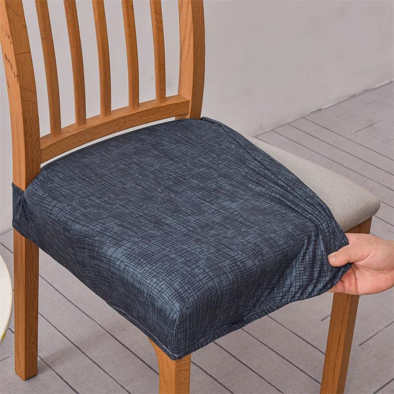 1Pc Chair Cover Bohemian Style Elastic Anti-Dirty Chair Cushion Cover Washable Printed Dining Chair Cover For Home El Banquet