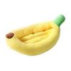 In-Stock Cartoon Banana Dog House Pet Bed for Cats/Teddy/Bichon - Year-Round Use for Small To Medium Dogs