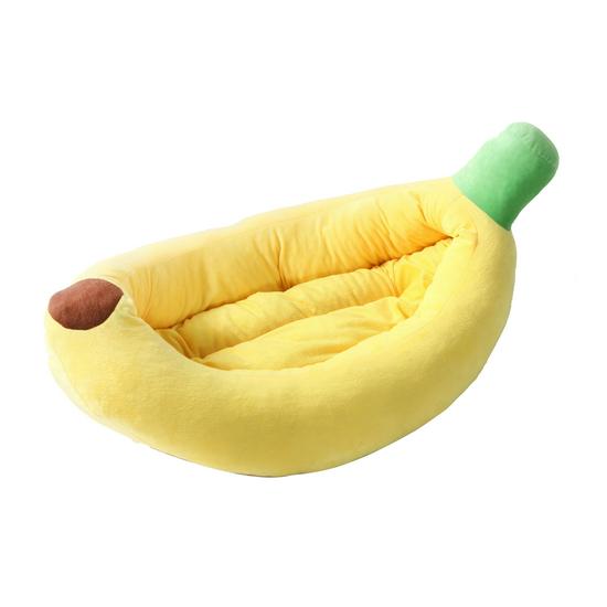 In-Stock Cartoon Banana Dog House Pet Bed for Cats/Teddy/Bichon - Year-Round Use for Small To Medium Dogs