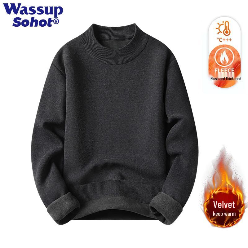 Wassup Sohot Japanese-Style Oversized Mock Neck Sweater