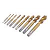 Spiral Flute Tap Set Ti Coated HSS Screw Thread Tapping Hand Tool Hardware 9 Sizes M2‑M12
