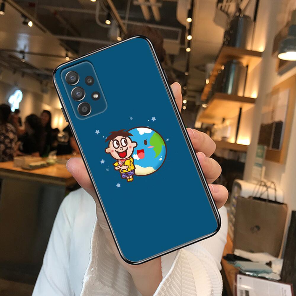 Kleiner Junge Handyhülle Hülle Für Samsung Galaxy A70 A50 A51 A71 A52 A40 A30 A31 A90 A20E 5G a20s Schwarze Hülle Kunst Zelle Abdeckung