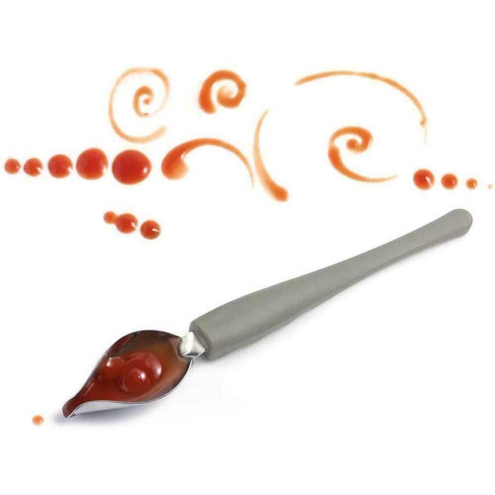 Sauce Painting Kitchen Nozzle Spoon Chef Decoration Spoon Valon Sauce Spoon Art Pencil Draw Design