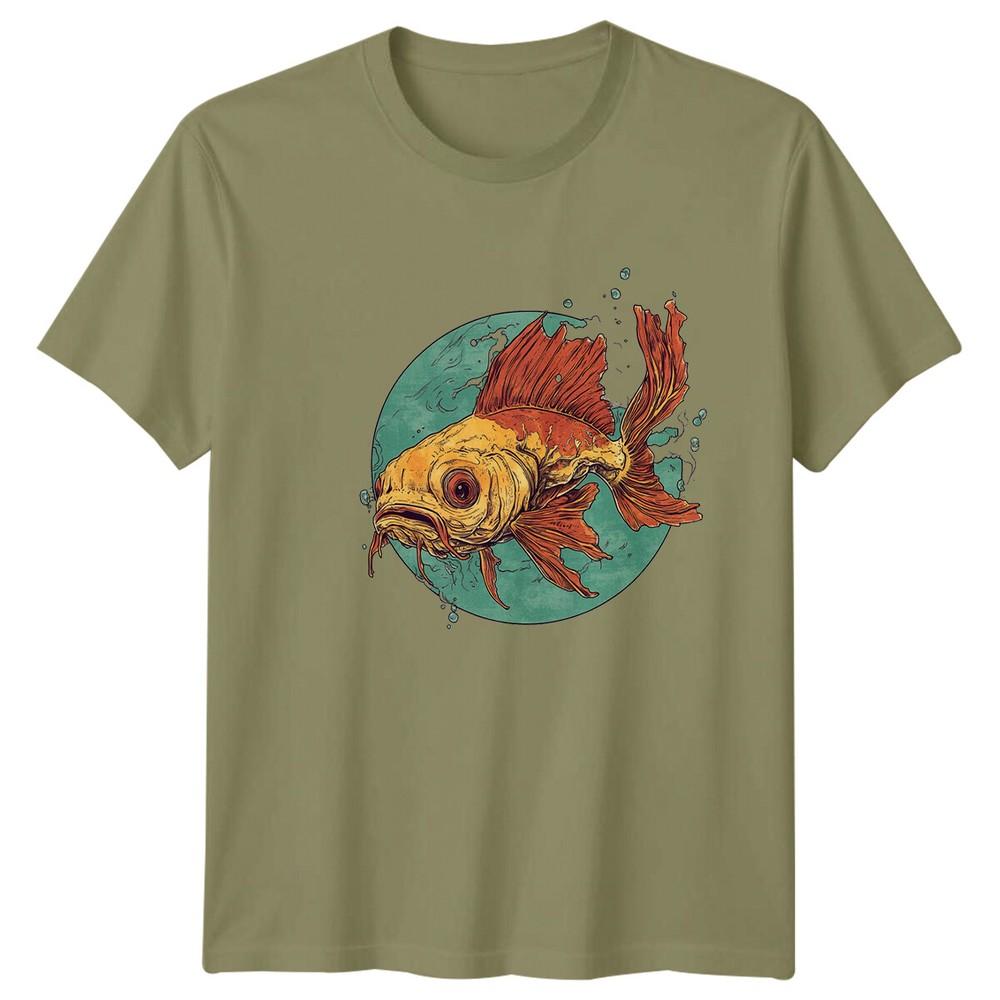 Goldfish Fish Animals Unisexs TShirt Graphic Tee a