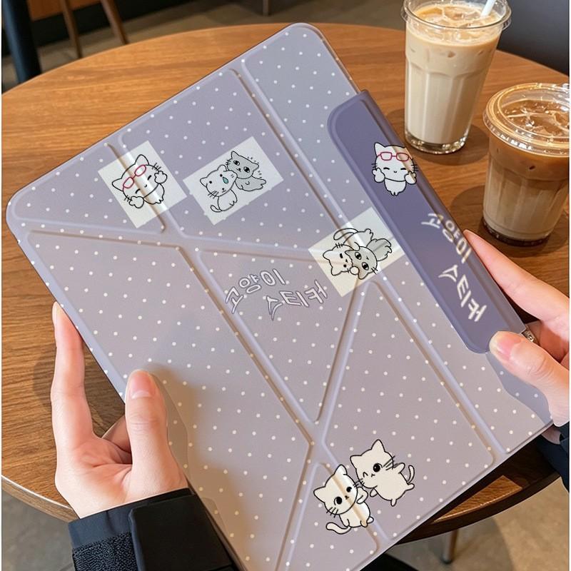 Magnetic Detachable Folio Case IPad Pro 11 2025 Air 7 Mini 6 10th 9th Gen With Stand Shockproof Cartoon Design