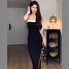 Elegant Black Sleeveless High-Waist Bodycon Maxi Dress Women Chic Office To Evening Wear Slim Fit 2026