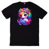 T-shirt Kleurrijk magisch eenhoorn motiefWordt geopend in een nieuw venster of tabblad