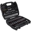 Deli Tools 46-Piece 6.3mm Socket & Ratchet Wrench Set