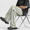 VUUG Men's American Retro High Street Straight Wide-Leg Jeans
