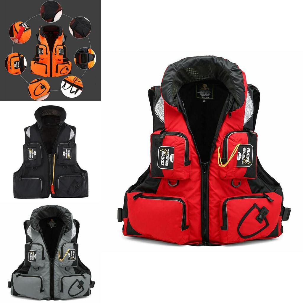 Chaleco Salvavidas para Adultos Flotante Con Escote Desmontable Para Seguridad en Vela y Kayak**