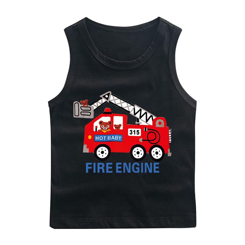 Boys' 100% Cotton Sleeveless Camisole - Trendy Summer T-Shirt Layer & Casual Vest