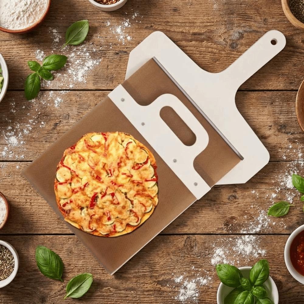 Wooden Sliding Pizza Peel Non-Stick Pizza Slider Paddle Pizza Serving Board  Bread Baking
