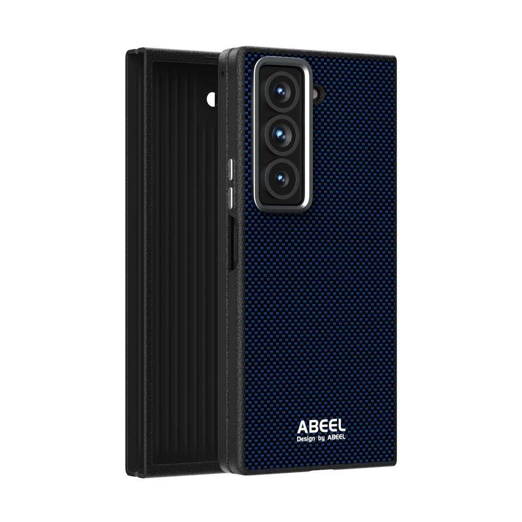 Luksusowe etui z włókna węglowego z magnetycznym zamknięciem typu flip, składane, na telefon Samsung Galaxy Z Fold 7 6, metalowa ochrona obiektywu, odporne na wstrząsy