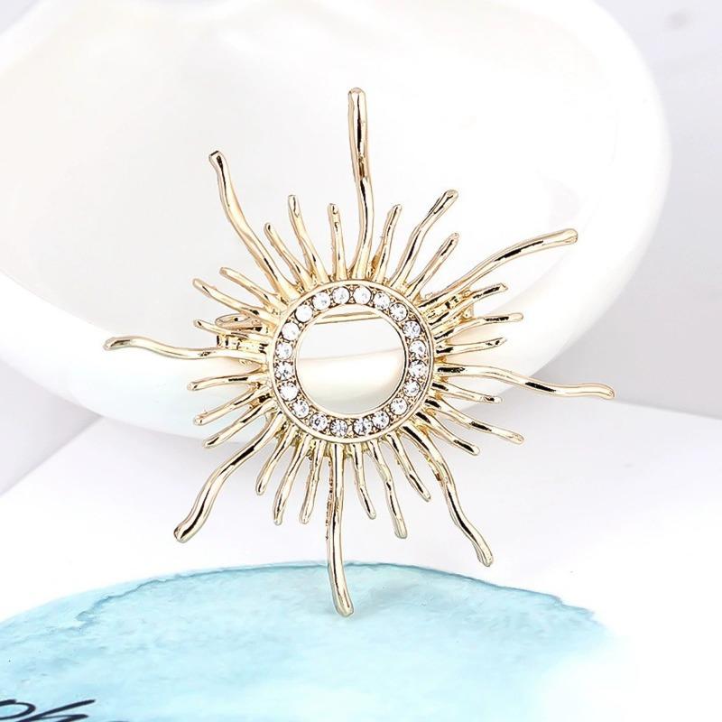New Alloy Brooch High-end Niche Women's Peony High-end Pin Coat Suit High-end Versatile Brooch