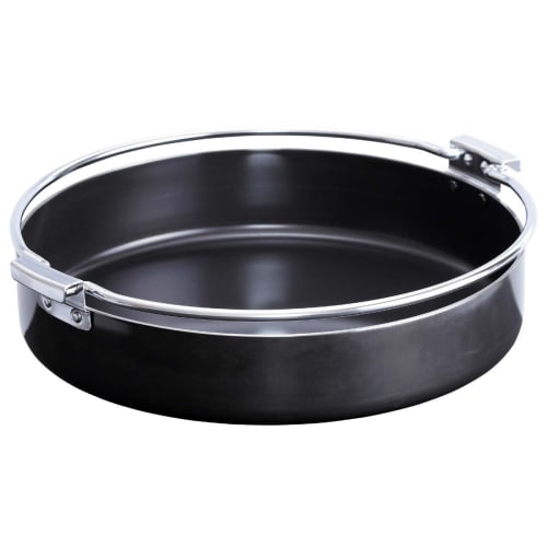Shimomura Kihan Iron Sukiyaki Pot, 26cm, Made In Japan, Induction and Direct Heat Compatible, Heat Retention, Handle, Evenly Cooks Yakiniku, Serves 3-