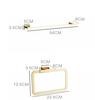 Tuqiu Gold Towel Ranger Brass Towel Holder Wall Mounted Towel Rack, Paper Holder ,Robe Hook Bathroom Accessory