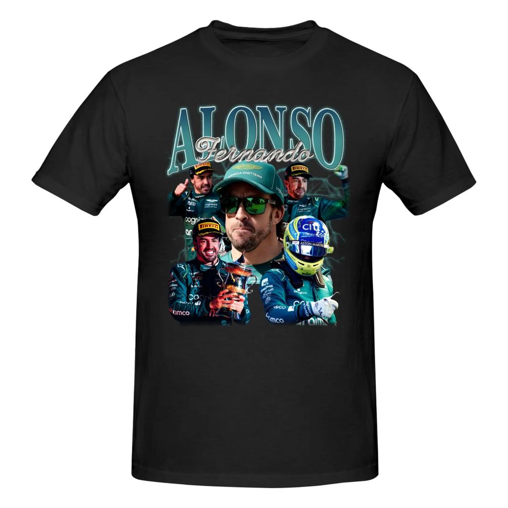 Divertente Maglietta Meme di Fernando Alonso da Uomo in Puro Cotone T-shirt Stile Estate 2026 Manica Corta Maglietta Vestibilità Slim Clothing