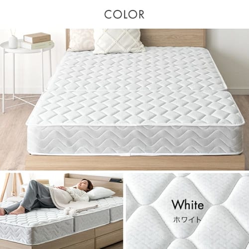Tansugen RENEW Double Mattress, Extra Thick 20cm, Bonnell Coil, Tri-Fold, High Resilience, Firm, Foldable, 05190006(102874)