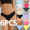 Women's Low Waisted One-piece Underwear Six-piece Set