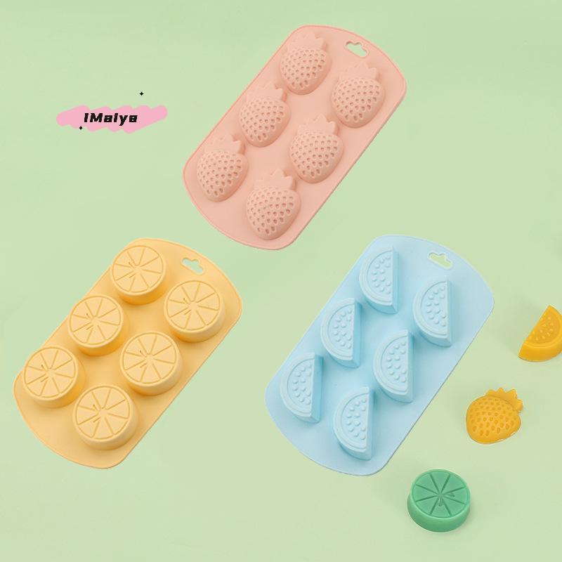 M-Watermelon Strawberry Lemon Shaped Silicone Mold DIY Flexible Easy Release Fondant Chocolate Gummy Pudding Molds