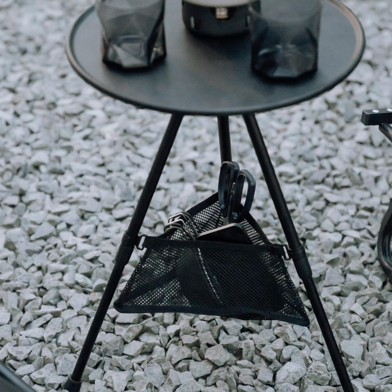 Portable Adjustable Aluminum Folding Table - Ultra-Light, Height-Adjustable Round Design