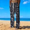 Men's Loose Casual Solid Color  Trousers Camouflage Printed Straight Pants