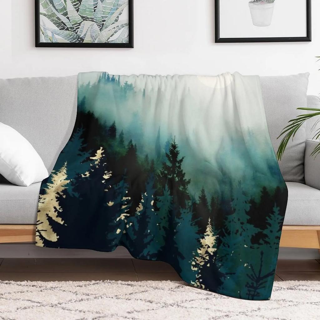 Waldglanz Kuscheldecke Wiederverwendbar Langlebig Weiche Decke für Alle Jahreszeiten