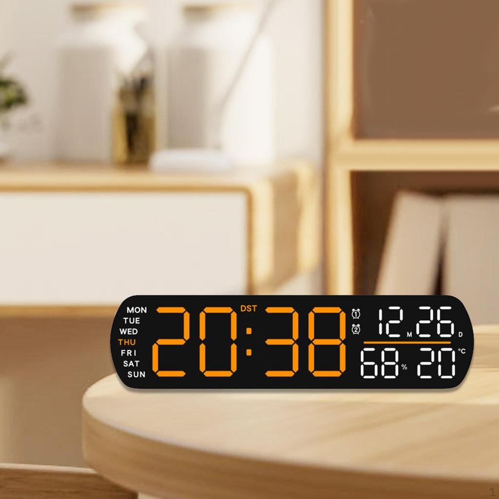 Digital Alarm Clock Desk Clocks LED Display for Dining Room Indoor