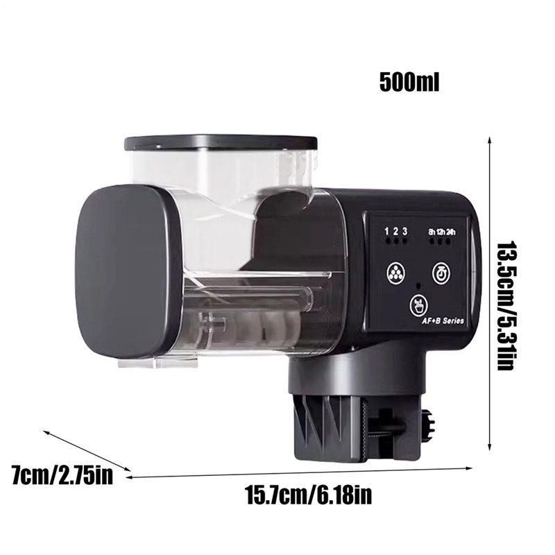 Automatic For Fish Tank Feeder Smart Rechargeable Design Waterproof Precise Portion Control For Fish Turtles Vegetable Pond