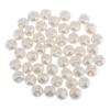 Vita Pärlskankknappar 10mm 11mm DIY Klädsömnads Knappar för Handgjorda Kläder Smycken Scrapbooking