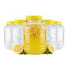 5x Behälter GLAS 5l Kunststoff MULTIFUNKTIONALE Gläser Für Liköre Lebensmittel