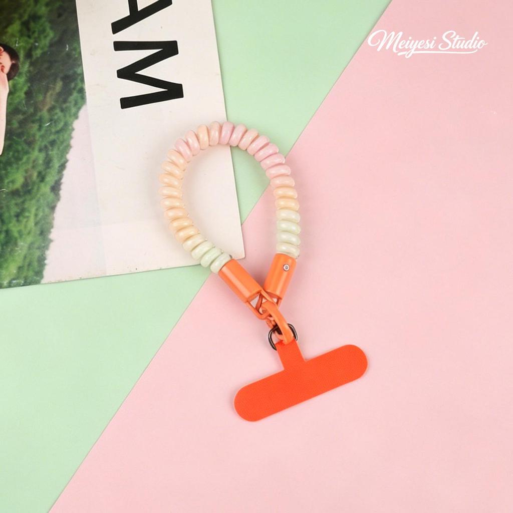 Spring Style Retractable Elastic Keychain & Phone Strap