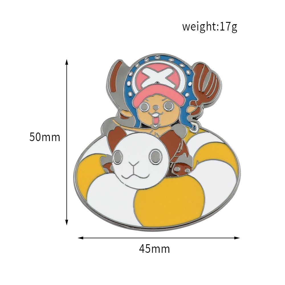 191 Spot ONE PIECE Brooch Riman Metal Badge Luffy Pirates One Piece Pin Accessories