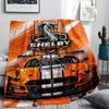 1 stk Shelby Racing Trykk Flanellteppe Høy Kvalitet Varmt Komfortabelt Dekke for Alle Årstider Perfekt for Gaver Hjemmeinnredning