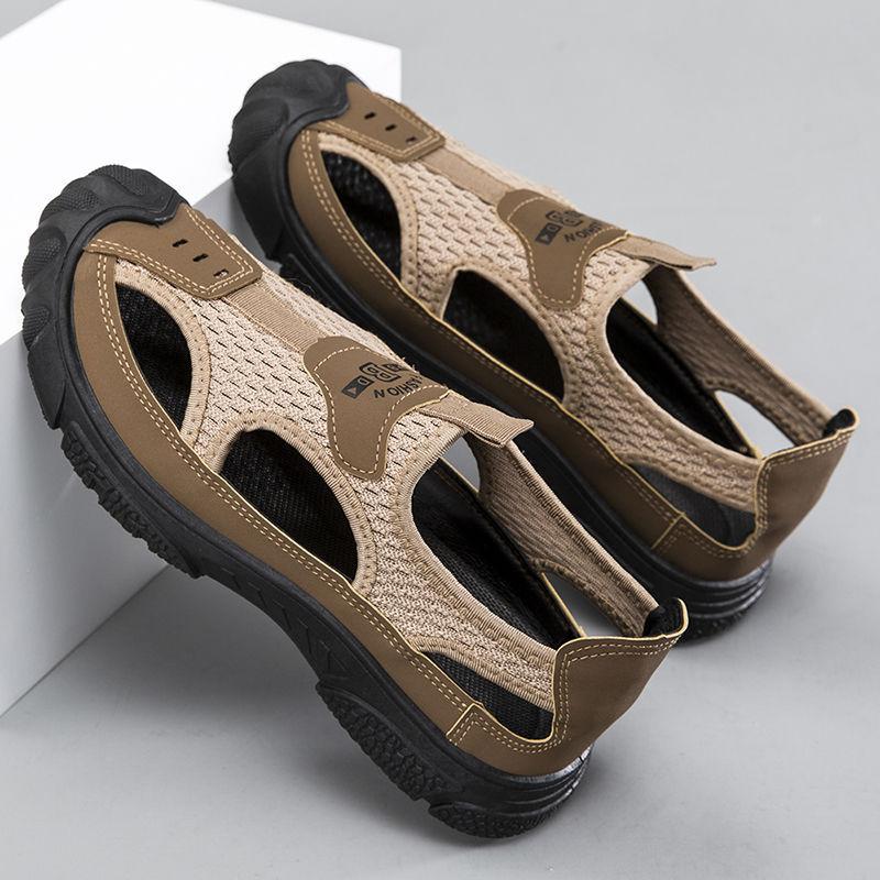 

[Крутая сетка] Дышащая сетчатая обувь, пляжная обувь, обувь для ходьбы по воде, сандалии для улицы, кроссовки для папы, отдых 46