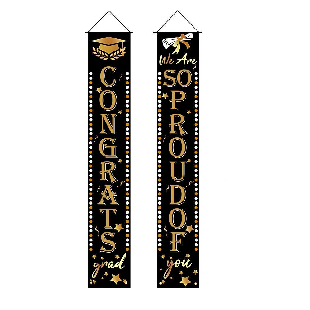 

Congrats Grad Graduation Photography Backdrop Class of 2025 Porch Hanging Flag Studio Prop Style 8