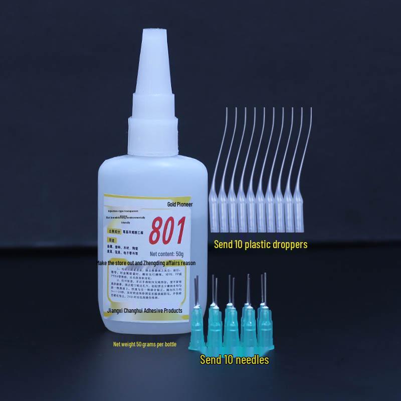 

801 Multi-Purpose Waterproof Glue for Shoes, Ceramics, and Metal білий/вершковий