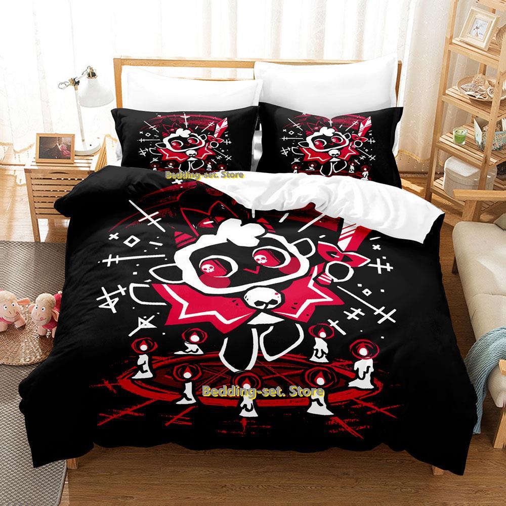

Cult Of The Lamb Bedding Set Single Twin Full Queen King Size Bed Set Adult Kid Bedroom Duvetcover Set Print Anime Bed Sheet Set EU Single(135x200cm)