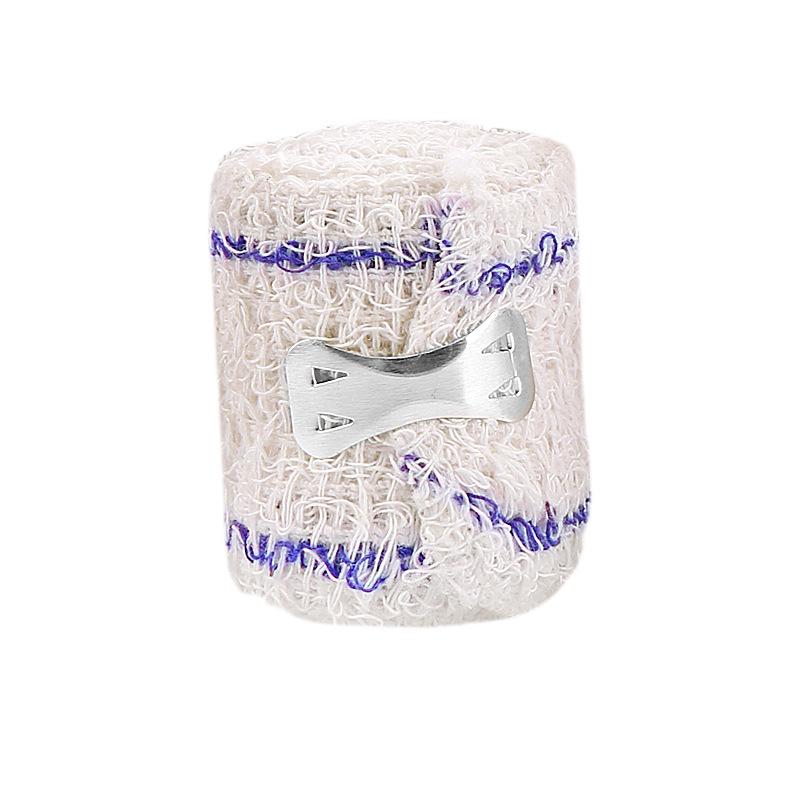 

Aluminum Buckle Sports Compression Bandage - Red/Blue Line Elastic Cotton for Wrist & Ankle, Multiple Sizes