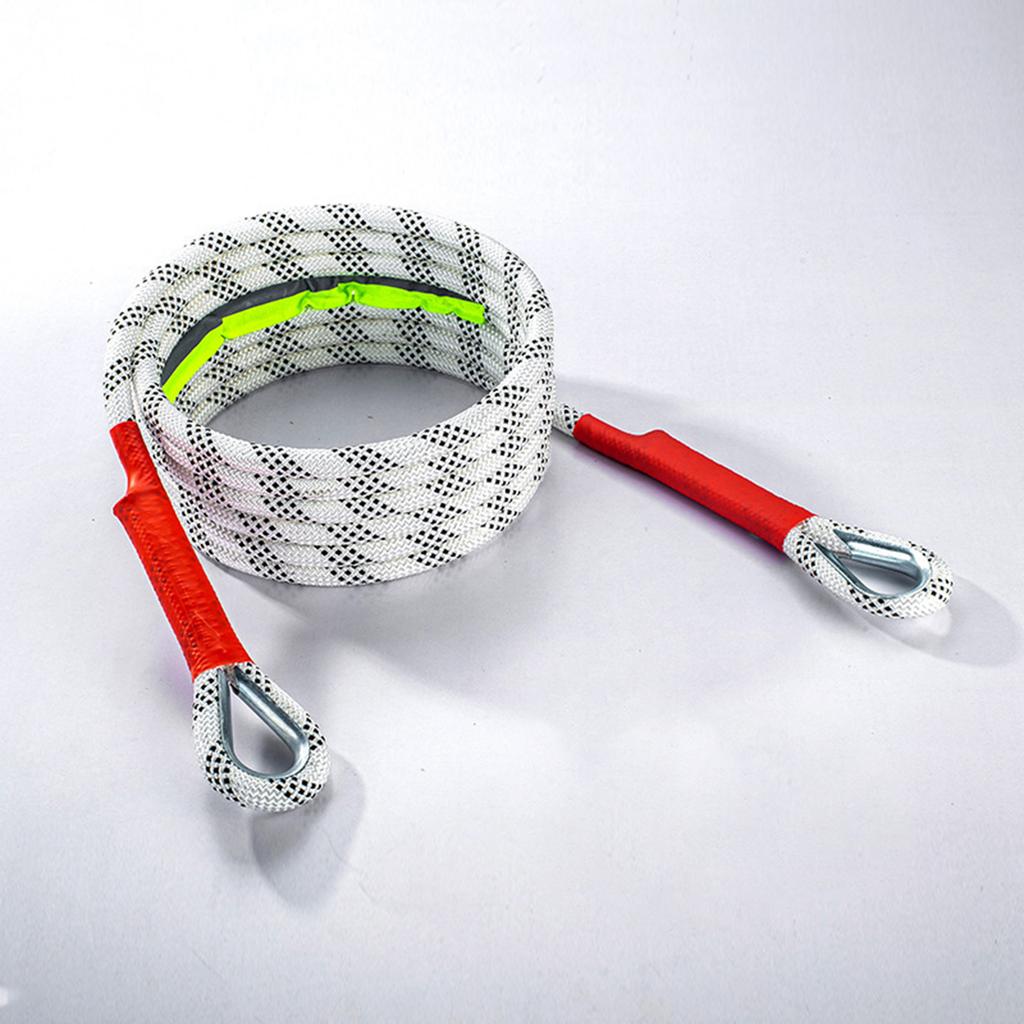 Emergencies Rescues Tow Line Belt Recovery Strap, High Tensile Strength, with Night Reflection Suitable for Offroads Use