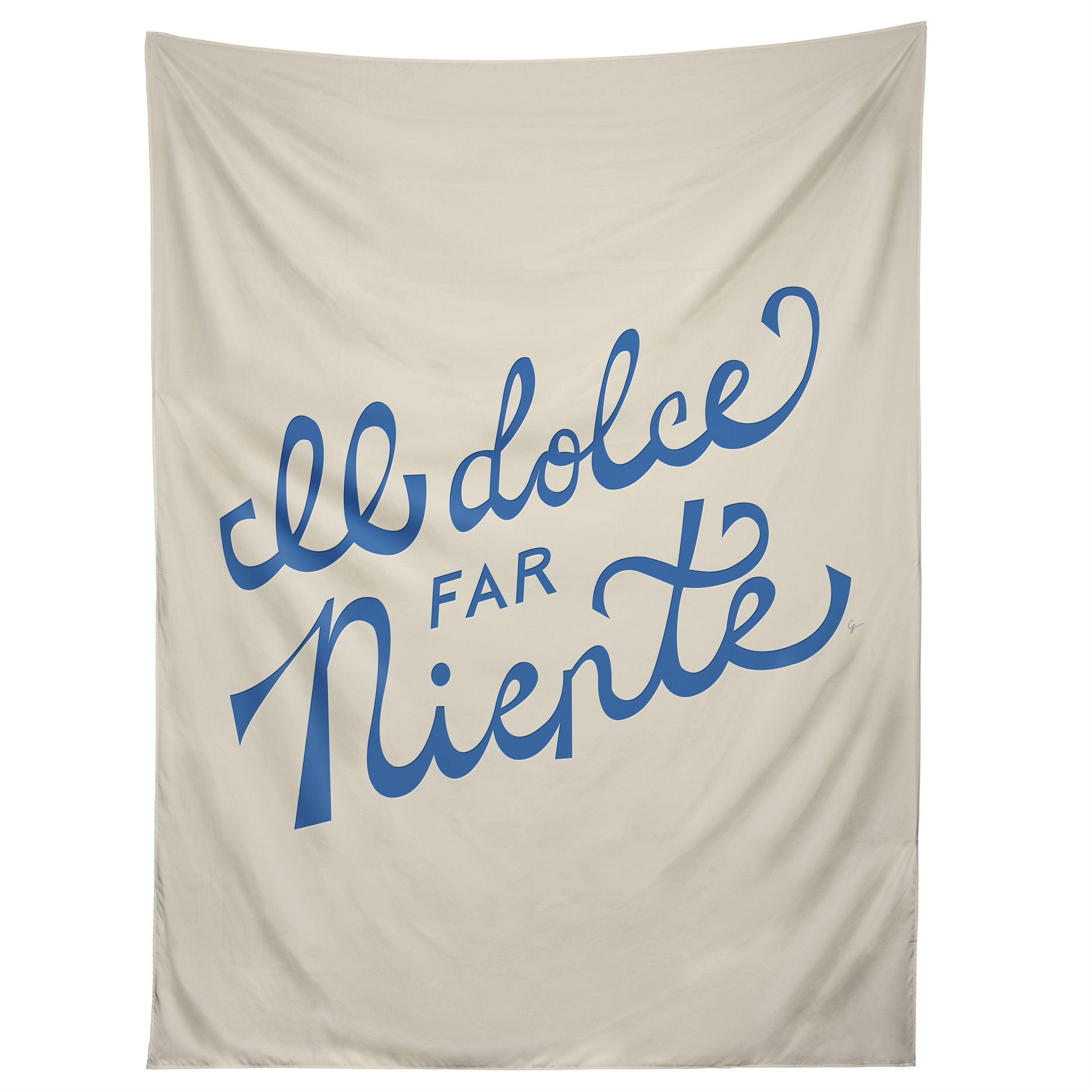 IL DOLCE FAR NIENTE ITALIAN tapestry 75x100 чёрный