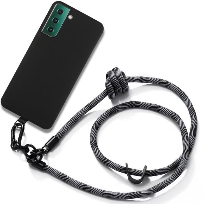 Coque de Protection - BOOLING - Samsung Galaxy S21 FE - Silicone - Antichoc - Cordon Gris