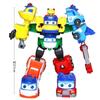 6 ÎN 1 ABS GGBOND Gogo Bus Mașină Transformabilă Jucărie Figurine de Acțiune Ambulanță/Poliție/Pompier Jucării cu Alunecare pentru Copii Cadou