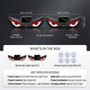 2PCS Solar Car Eyes Light LED Window Decoration Flashing Demon Eye Truck Demon Eye Dynamic Devil Eyes For LED Car Neon Lights 4
