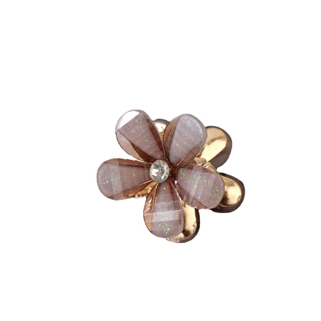 Korean Cute Pearl Floral Cat's Eye Hair Claw Clip
