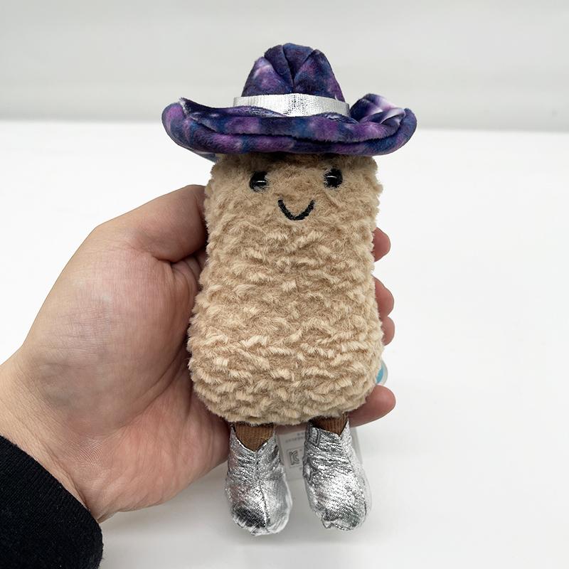 Space Series Alien Plush UFO Ornament Starry Sky Cowboy Hat Peanut Doll Birthday Gift