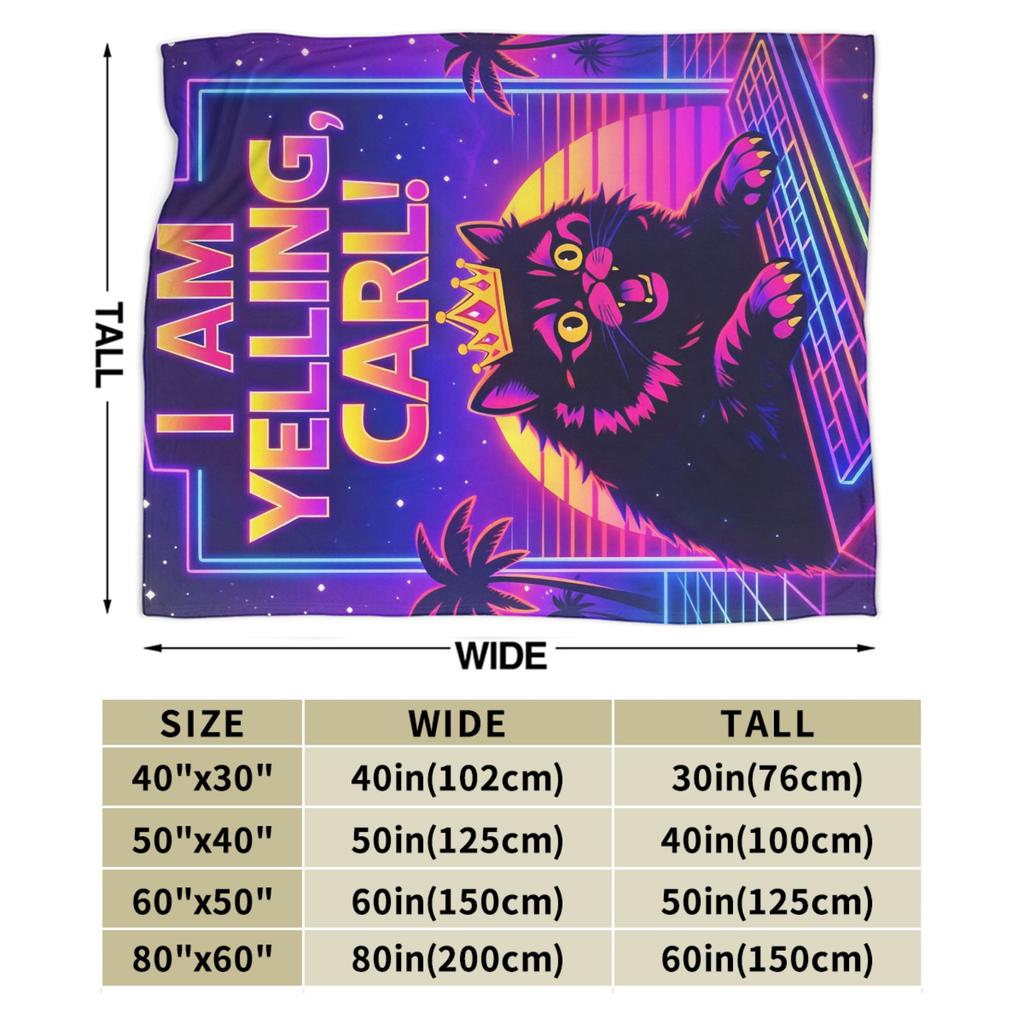 Dungeon Crawler Carl I am Yelling Carl Warm Soft Blankets Kids Plush Throw Blanket Graphic Living Room Bedspread Sofa Bed Cover